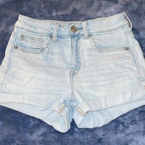 American Eagle Light Wash Denim Shorts